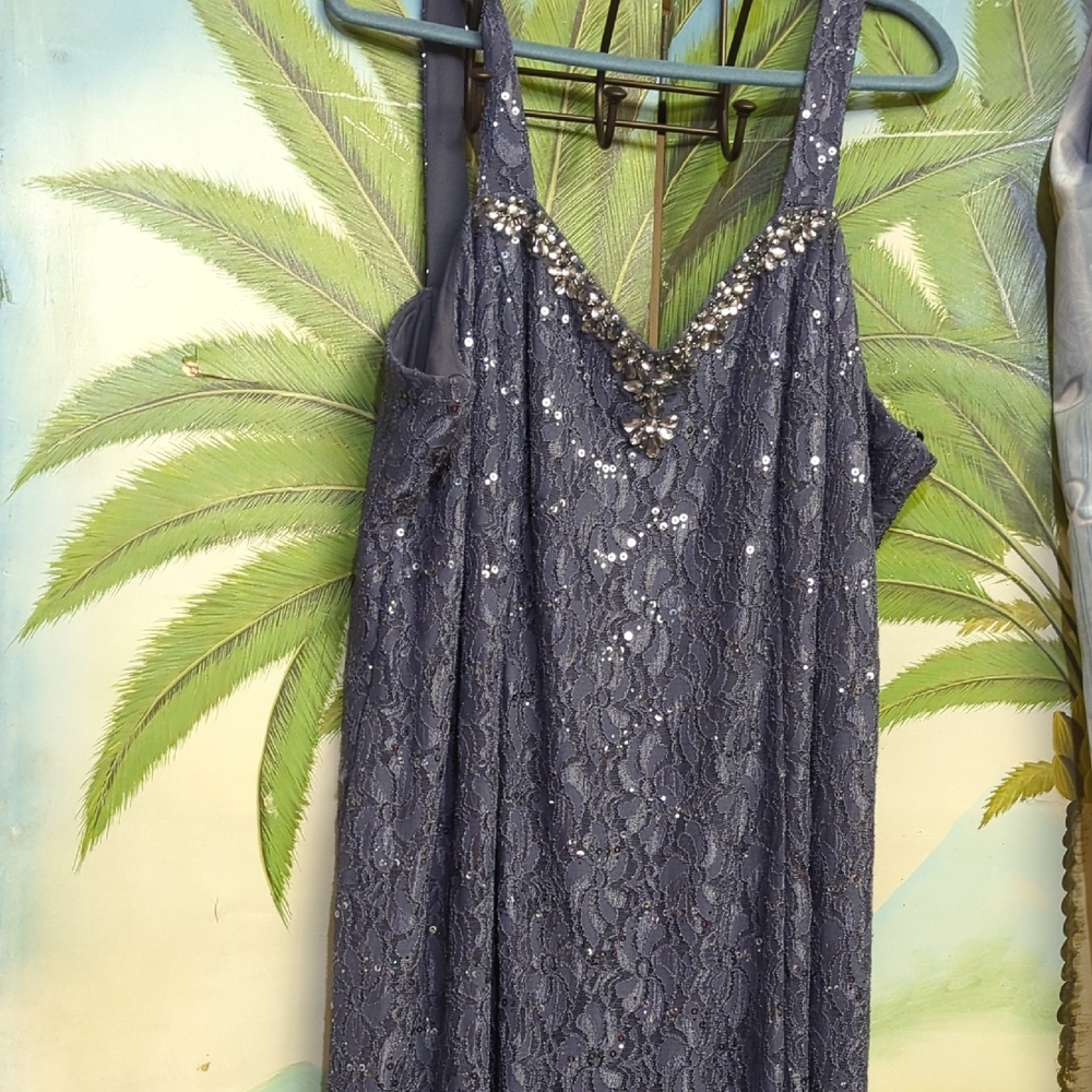 NWT Nordstrom Blue Lace Evening Dress